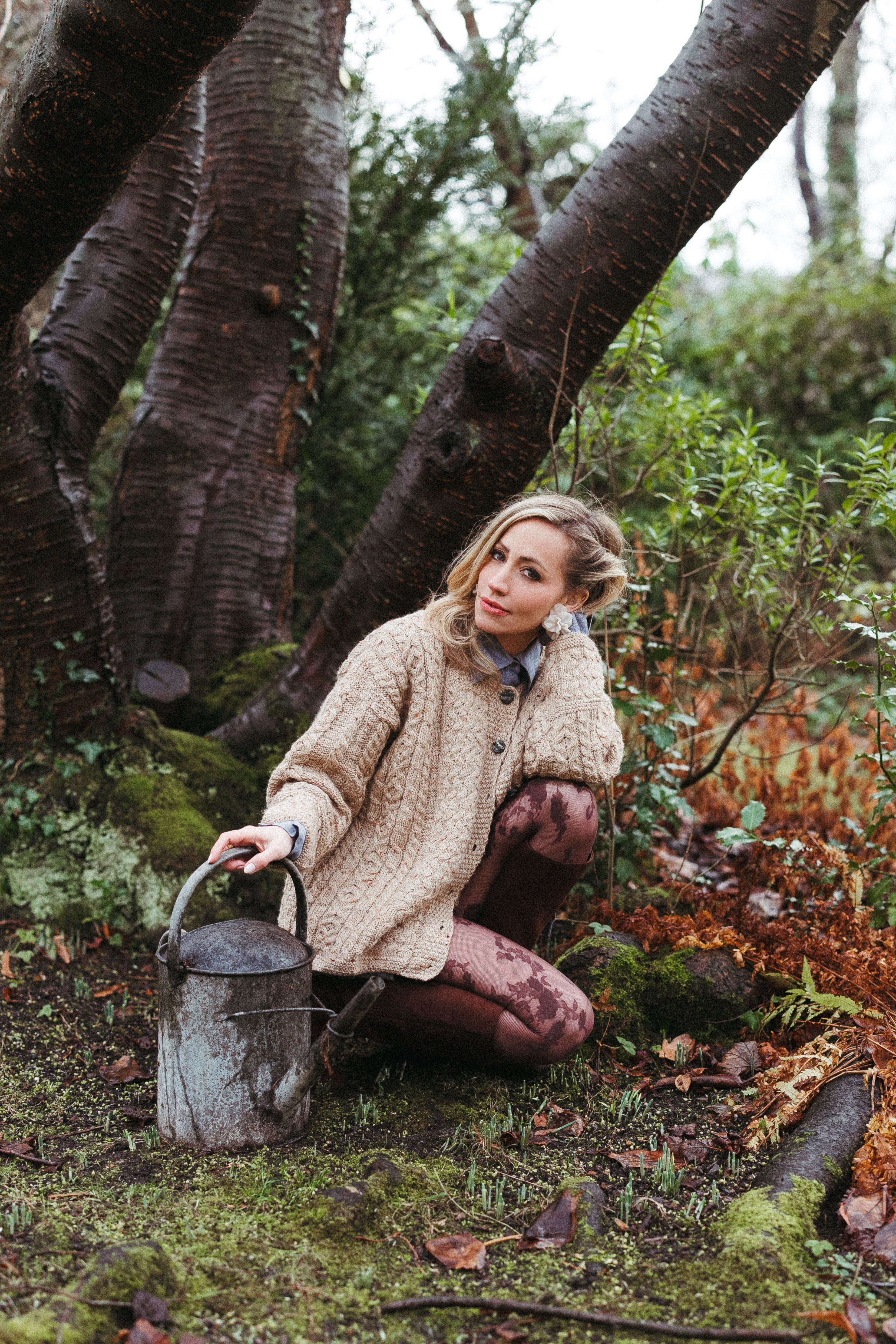 Zibby Allen in a garden